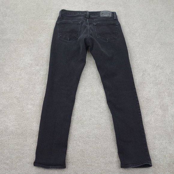 Levis Signature Gold Jeans Womens 29x30 Black Mid Rise Stretch Slim Denim - Picture 9 of 11